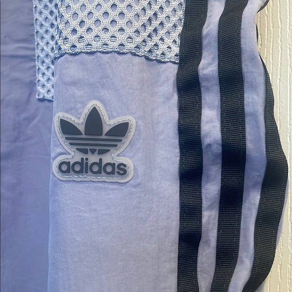 Adidas Lavender Track Pants with Black Stripes - Picture 3 of 6